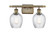 Ballston Two Light Bath Vanity in Antique Brass (405|516-2W-AB-G292)