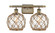 Ballston LED Bath Vanity in Antique Brass (405|516-2W-AB-G122-8RB-LED)