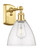 Ballston One Light Wall Sconce in Satin Gold (405|516-1W-SG-GBD-754) Ballston One Light Wall Sconce in Satin Gold (405|516-1W-SG-GBD-754)