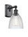 Ballston One Light Wall Sconce in Matte Black (405|516-1W-BK-G382)