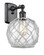 Ballston LED Wall Sconce in Matte Black (405|516-1W-BK-G122-8RW-LED)