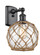 Ballston One Light Wall Sconce in Matte Black (405|516-1W-BK-G122-8RB)