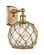Ballston One Light Wall Sconce in Brushed Brass (405|516-1W-BB-G122-8RB)