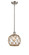 Ballston One Light Mini Pendant in Brushed Satin Nickel (405|516-1S-SN-G122-8RB)