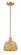 Ballston One Light Mini Pendant in Satin Gold (405|516-1S-SG-RBD-8-NAT)