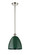 Ballston One Light Pendant in Polished Nickel (405|516-1S-PN-MBD-9-GR)