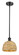 Ballston One Light Mini Pendant in Matte Black (405|516-1S-BK-RBD-8-NAT)