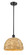 Ballston One Light Mini Pendant in Matte Black (405|516-1S-BK-RBD-12-NAT)