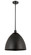 Ballston LED Pendant in Matte Black (405|516-1S-BK-MBD-16-BK-LED)