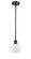 Ballston One Light Mini Pendant in Matte Black (405|516-1S-BK-G91)