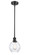 Ballston One Light Mini Pendant in Matte Black (405|516-1S-BK-G362)