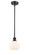 Ballston One Light Mini Pendant in Matte Black (405|516-1S-BK-G121-6)