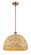 Ballston One Light Mini Pendant in Antique Copper (405|516-1S-AC-RBD-16-NAT)