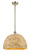 Ballston One Light Mini Pendant in Antique Brass (405|516-1S-AB-RBD-16-NAT)