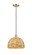 Ballston One Light Mini Pendant in Satin Gold (405|516-1P-SG-RBD-12-NAT)