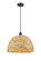 Ballston One Light Mini Pendant in Matte Black (405|516-1P-BK-RBD-16-NAT)