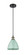 Ballston One Light Mini Pendant in Antique Copper (405|516-1P-AC-MBD-75-SF)