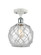 Ballston LED Semi-Flush Mount in White Polished Chrome (405|516-1C-WPC-G122-8RW-LED)