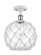 Ballston LED Semi-Flush Mount in White Polished Chrome (405|516-1C-WPC-G122-10RW-LED)