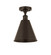 Ballston One Light Semi-Flush Mount in Brushed Satin Nickel (405|516-1C-SN-MBC-8-SN)