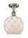 Ballston LED Semi-Flush Mount in Brushed Satin Nickel (405|516-1C-SN-G121-8RW-LED)