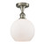 Ballston LED Semi-Flush Mount in Brushed Satin Nickel (405|516-1C-SN-G121-8-LED)