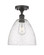 Ballston One Light Semi-Flush Mount in Satin Gold (405|516-1C-SG-GBD-91)