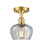 Ballston LED Semi-Flush Mount in Satin Gold (405|516-1C-SG-G92-LED)