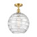 Ballston LED Semi-Flush Mount in Satin Gold (405|516-1C-SG-G1213-12-LED)