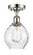 Ballston One Light Semi-Flush Mount in Polished Nickel (405|516-1C-PN-G362)