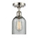 Ballston One Light Semi-Flush Mount in Polished Nickel (405|516-1C-PN-G257)