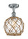 Ballston LED Semi-Flush Mount in Polished Chrome (405|516-1C-PC-G122-8RB-LED)