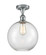 Ballston One Light Semi-Flush Mount in Polished Chrome (405|516-1C-PC-G122-10)