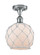 Ballston LED Semi-Flush Mount in Polished Chrome (405|516-1C-PC-G121-8RW-LED)