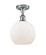 Ballston One Light Semi-Flush Mount in Polished Chrome (405|516-1C-PC-G121-8)