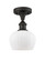 Ballston One Light Semi-Flush Mount in Oil Rubbed Bronze (405|516-1C-OB-G91) Ballston One Light Semi-Flush Mount in Oil Rubbed Bronze (405|516-1C-OB-G91)