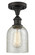 Ballston One Light Semi-Flush Mount in Oil Rubbed Bronze (405|516-1C-OB-G259)