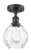 Ballston One Light Semi-Flush Mount in Matte Black (405|516-1C-BK-G362)