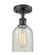Ballston One Light Semi-Flush Mount in Matte Black (405|516-1C-BK-G2511)
