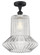 Ballston One Light Semi-Flush Mount in Matte Black (405|516-1C-BK-G212)