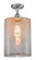 Ballston One Light Semi-Flush Mount in Matte Black (405|516-1C-BK-G1113-L)