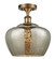 Ballston LED Semi-Flush Mount in Brushed Brass (405|516-1C-BB-G96-L-LED)