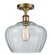 Ballston LED Semi-Flush Mount in Brushed Brass (405|516-1C-BB-G92-L-LED)