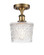 Ballston One Light Semi-Flush Mount in Brushed Brass (405|516-1C-BB-G402)