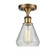 Ballston LED Semi-Flush Mount in Brushed Brass (405|516-1C-BB-G275-LED)