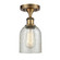 Ballston LED Semi-Flush Mount in Brushed Brass (405|516-1C-BB-G259-LED)