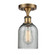 Ballston LED Semi-Flush Mount in Brushed Brass (405|516-1C-BB-G257-LED)