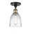 Ballston LED Semi-Flush Mount in Black Antique Brass (405|516-1C-BAB-G442-LED)