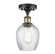 Ballston One Light Semi-Flush Mount in Black Antique Brass (405|516-1C-BAB-G292)