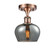 Ballston One Light Semi-Flush Mount in Antique Copper (405|516-1C-AC-G93)